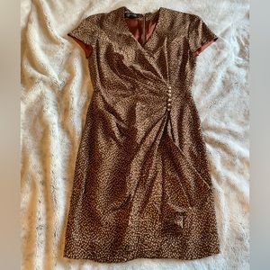 Silk polka dot dress